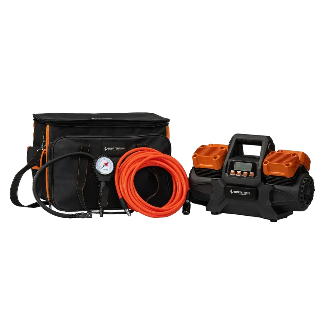 Tuff Terrain V4 High Output Air Compressor with Analogue Gauge – Reliable Tyre Inflation for 4WD Adventures - Image 2