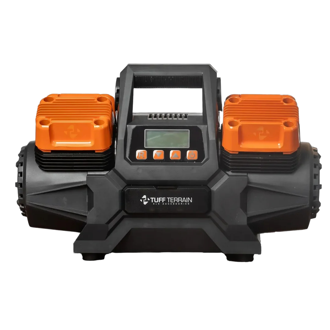 Tuff Terrain V4 High Output Air Compressor with Analogue Gauge – Reliable Tyre Inflation for 4WD Adventures