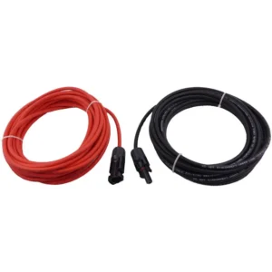 7m Black & Red Solar Wire with Solar Connectors