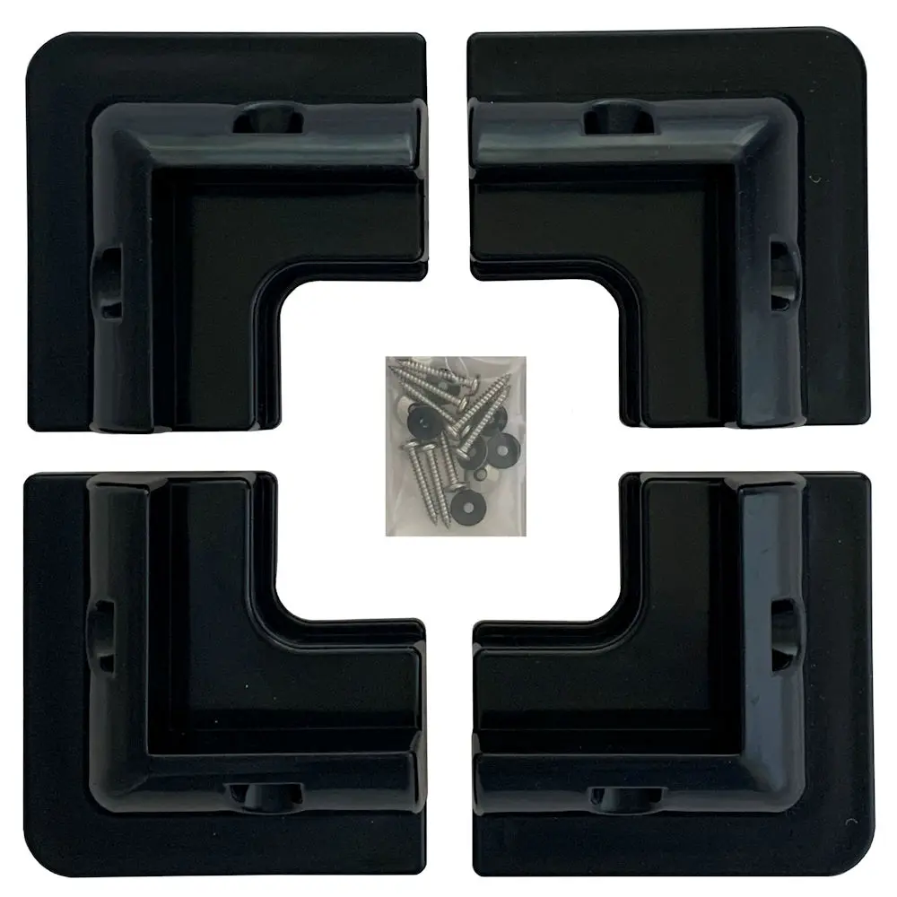 ABS Corner Solar Panel Mounting Brackets – Set of 4