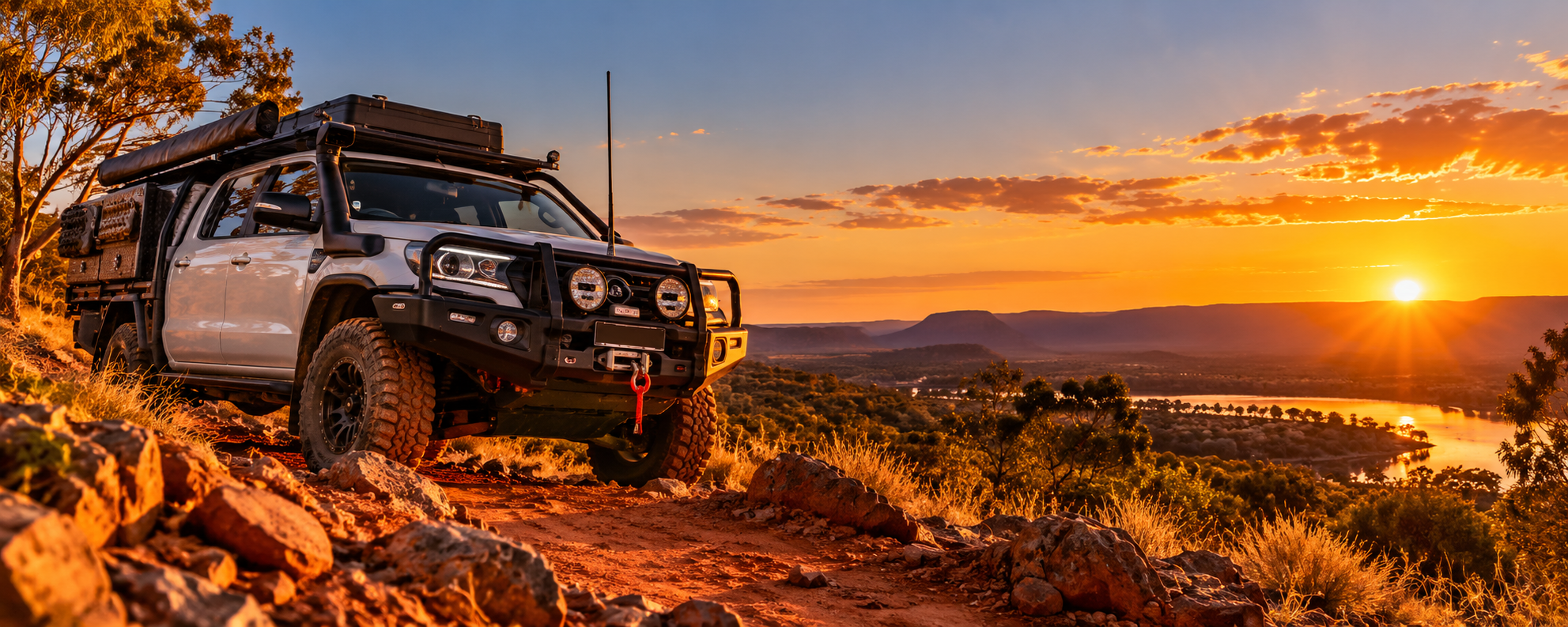 4WD exploring the Australian outback